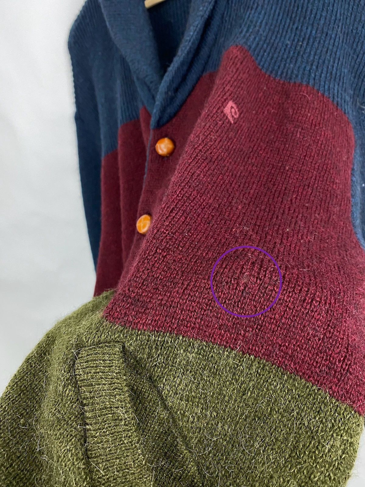 Pierre Cardin 🇫🇷 Vintage 90s Pierre Cardin Paris Wool Alpaca Cardigan Italy Size US M / EU 48-50 / 2 - 11 Thumbnail