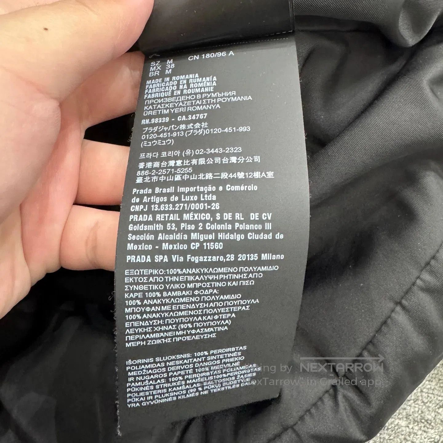 Prada Black Puffer Jacket with Front Zipper and Pockets. Size US M / EU 48-50 / 2 - 4 Thumbnail