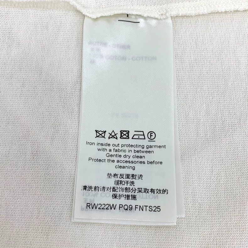 Louis Vuitton Louis Vuitton 22 White Stripe Chain Cotton Crew Neck Short Size XL / US 12-14 / IT 48-50 - 6 Thumbnail