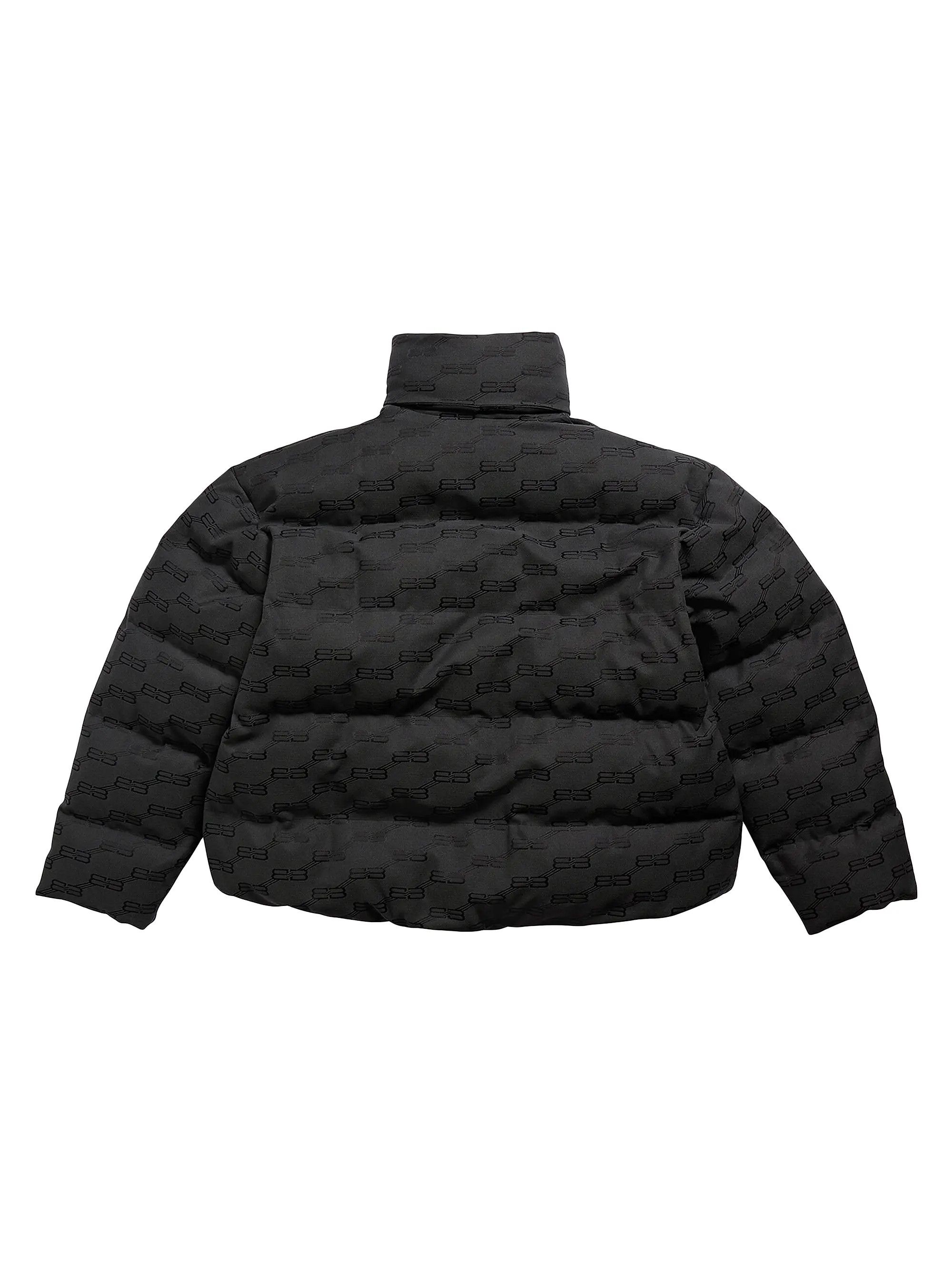 Balenciaga o1in1g0925 BB Monogram Puffer Jacket in Black Size XS / US 0-2 / IT 36-38 - 2 Thumbnail