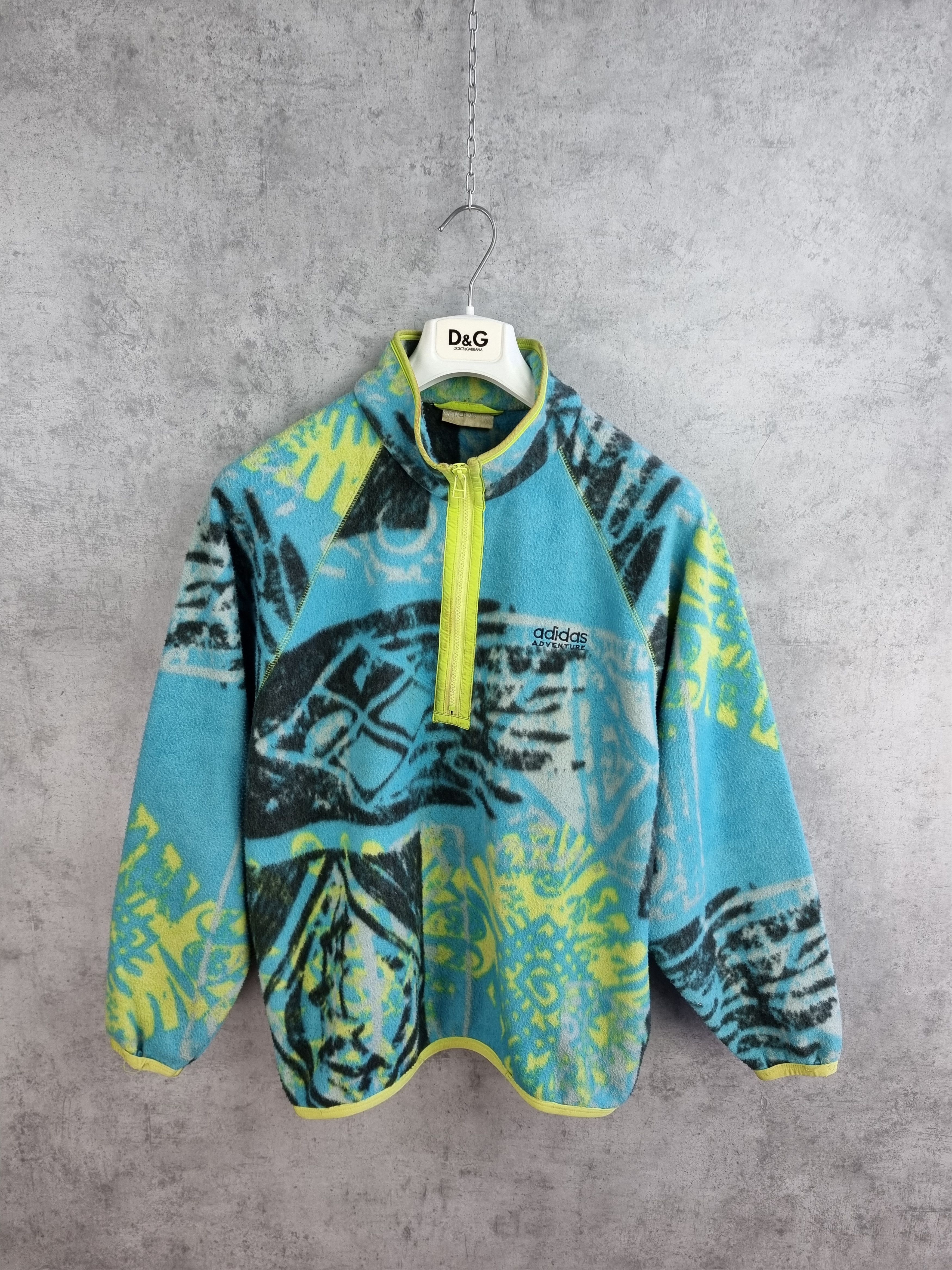 Adidas × Vintage Abstract 90s ADIDAS Adventure Vintage Fleece like Patagonia Size US M / EU 48-50 / 2 - 2 Thumbnail