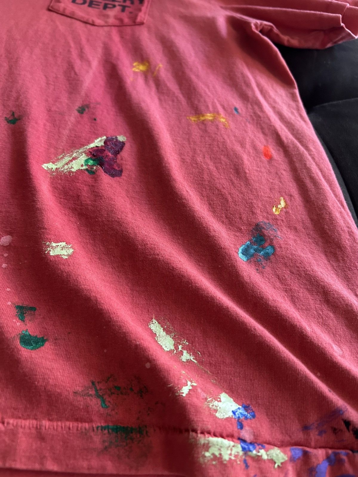 Gallery Dept. Gallery Dept. Salmon Paint Tee - Perfect Condition Size US XL / EU 56 / 4 - 3 Thumbnail
