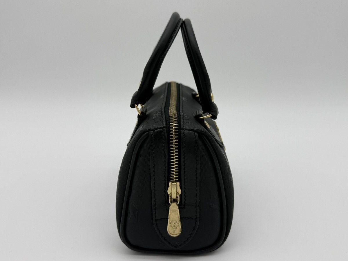 MCM MCM Visetos Logogram 2-Way Hand Bag – Black Size ONE SIZE - 6 Thumbnail