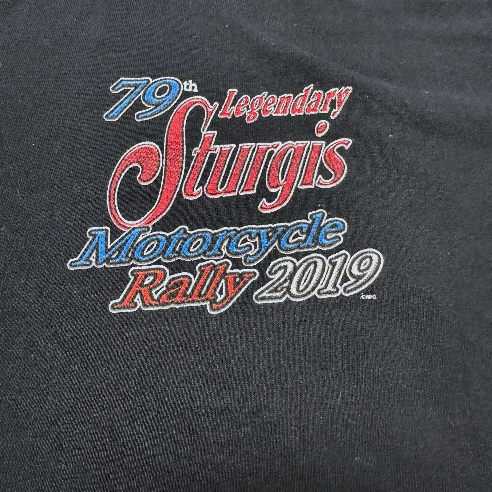 Gildan 2019 Sturgis Bike Week Rally Tee Shirt Harley Davidson Biker Size US L / EU 52-54 / 3 - 5 Thumbnail