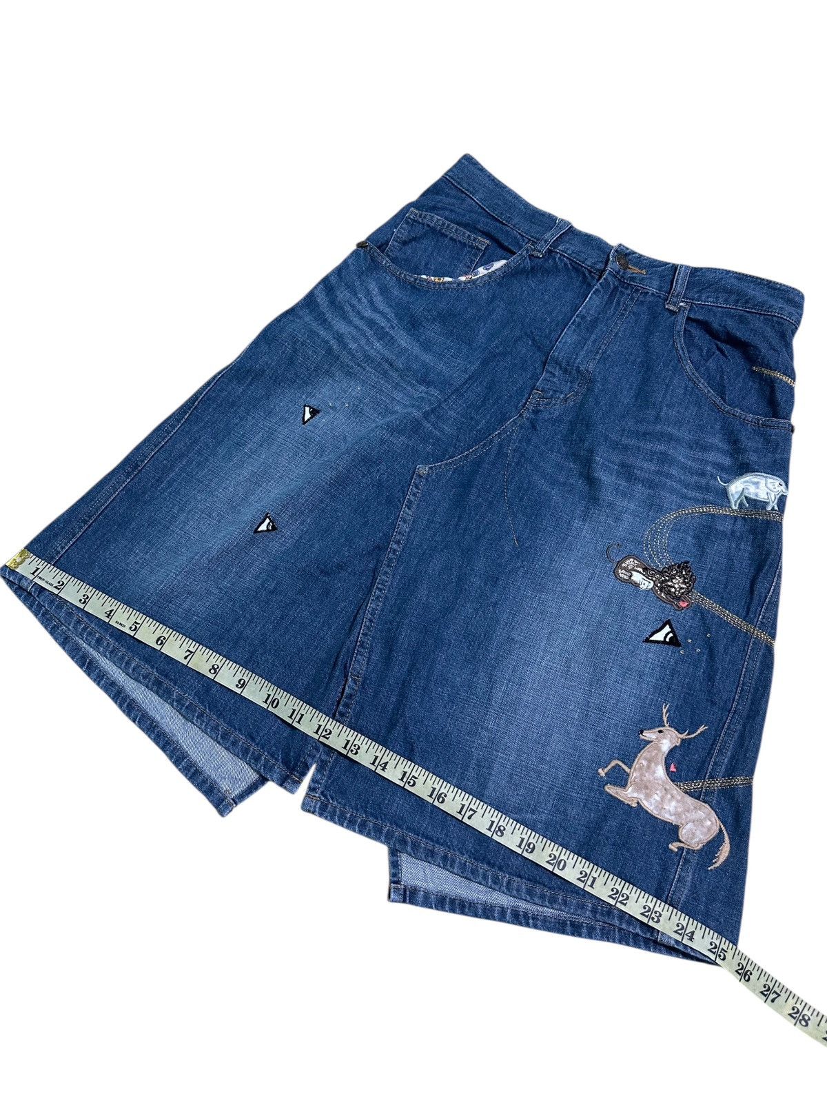 Tsumori Chisato Tsumori Chisato By Issey Miyake Denim Skirt Size 29" - 8 Thumbnail