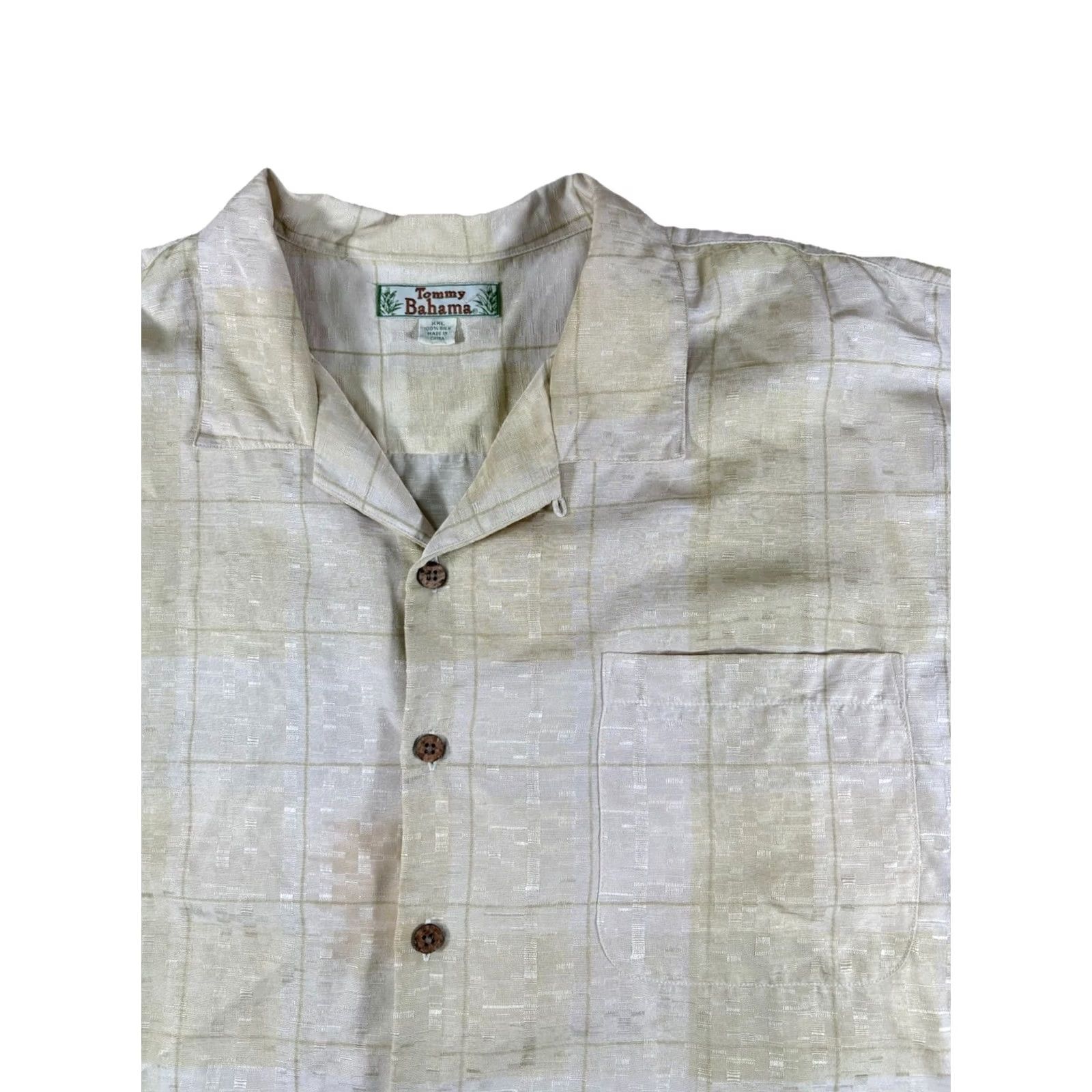 Tommy Bahama VINTAGE Tommy Bahama Button-Up Shirt Short Sleeve Yellow Plaid XXL 2XL Men’s Beach Retro Vintage Size US XXL / EU 58 / 5 - 2 Thumbnail