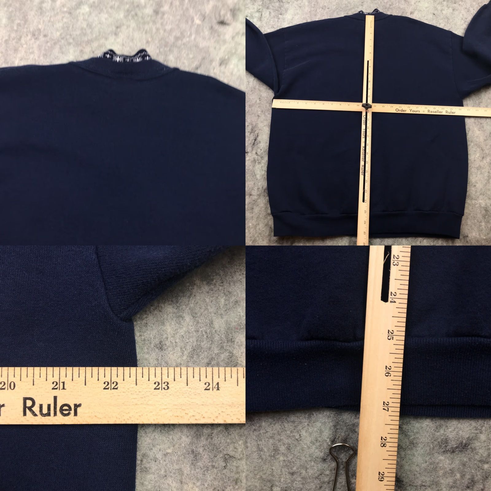 Vintage VINTAGE Top Stitch Sweatshirt XL Blue Winter Song Birds Christmas Womens Size XL / US 12-14 / IT 48-50 - 8 Thumbnail