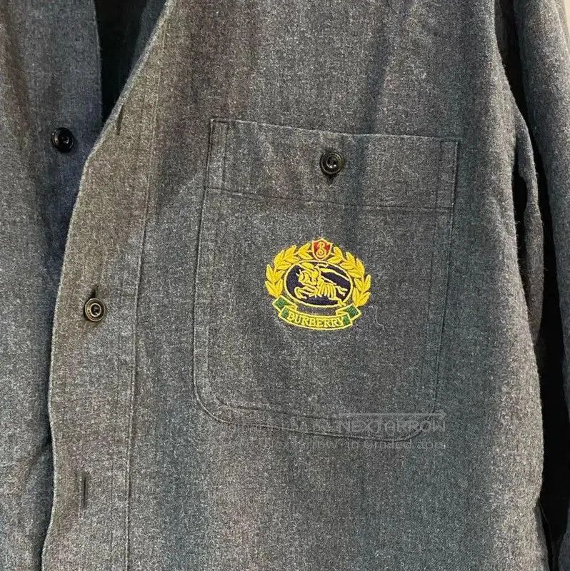 Burberry Burberry Gray Cotton Blend Men's Shirt. Size US S / EU 44-46 / 1 - 4 Thumbnail