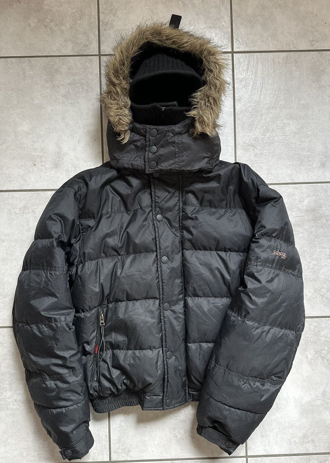 Schott × Supreme Supreme Schott Canvas Down Trucker Jacket