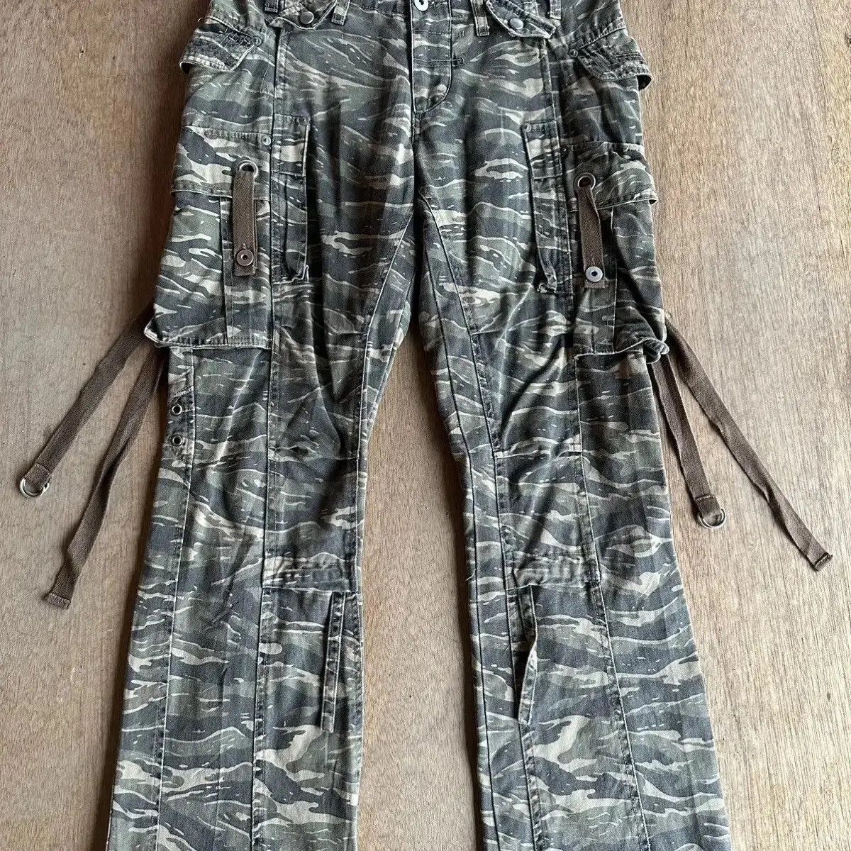Vintage RARE‼️ W30 L31 FLARE/BOOTCUT Japanese Vtg Bondage Punk Cargo Size US 30 / EU 46 - 5 Thumbnail