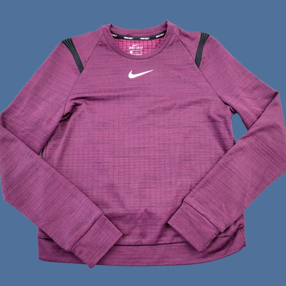 Nike Nike Golf Sweatshirt Womens M Purple Therma Sphere Dri Fit Pullover Crew Neck Size M / US 6-8 / IT 42-44 - 1 Thumbnail
