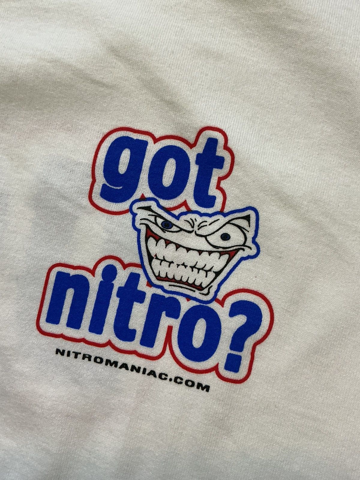Vintage Vintage Nitro Maniac "Got Nitro?" Racing Graphic S/S T-Shirt Size US XL / EU 56 / 4 - 6 Thumbnail