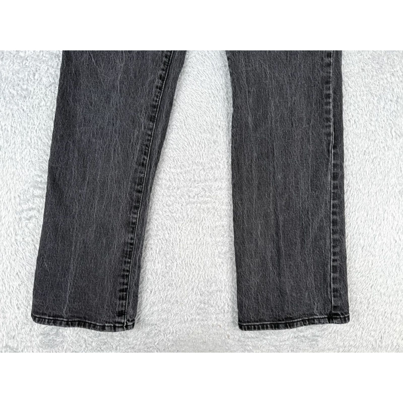 Vintage Universal Thread Jeans Womens 8 Black Denim Bootcut 28x30 Mid Rise Cotton 5-Pocket Zipper Button Regular Inseam 30in Mens? Size 30" / US 8 / IT 44 - 2 Thumbnail