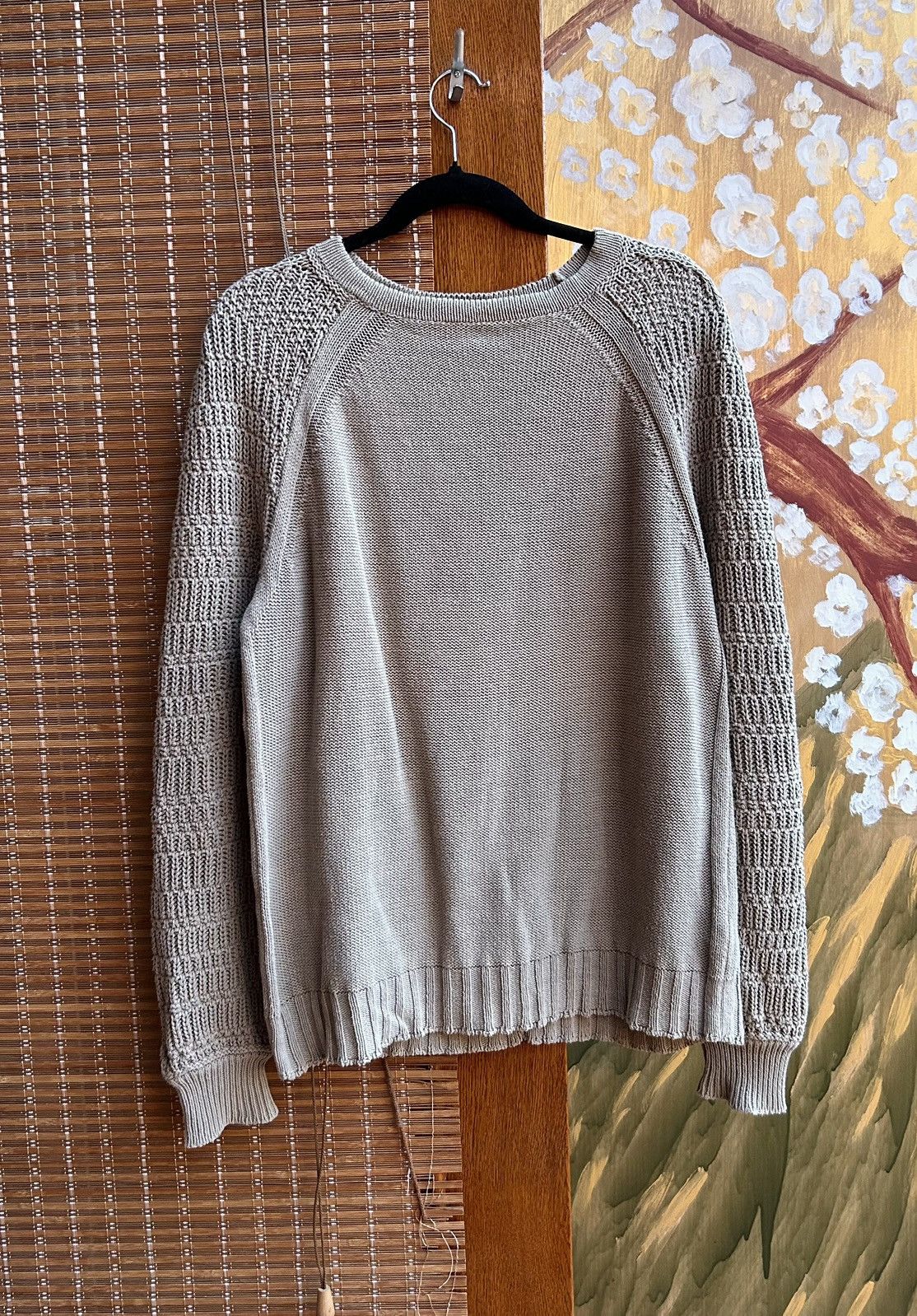 Silent By Damir Doma Silent Damir Doma Knit Sweater Linen Cotton Blend Beige Size US M / EU 48-50 / 2 - 1 Thumbnail