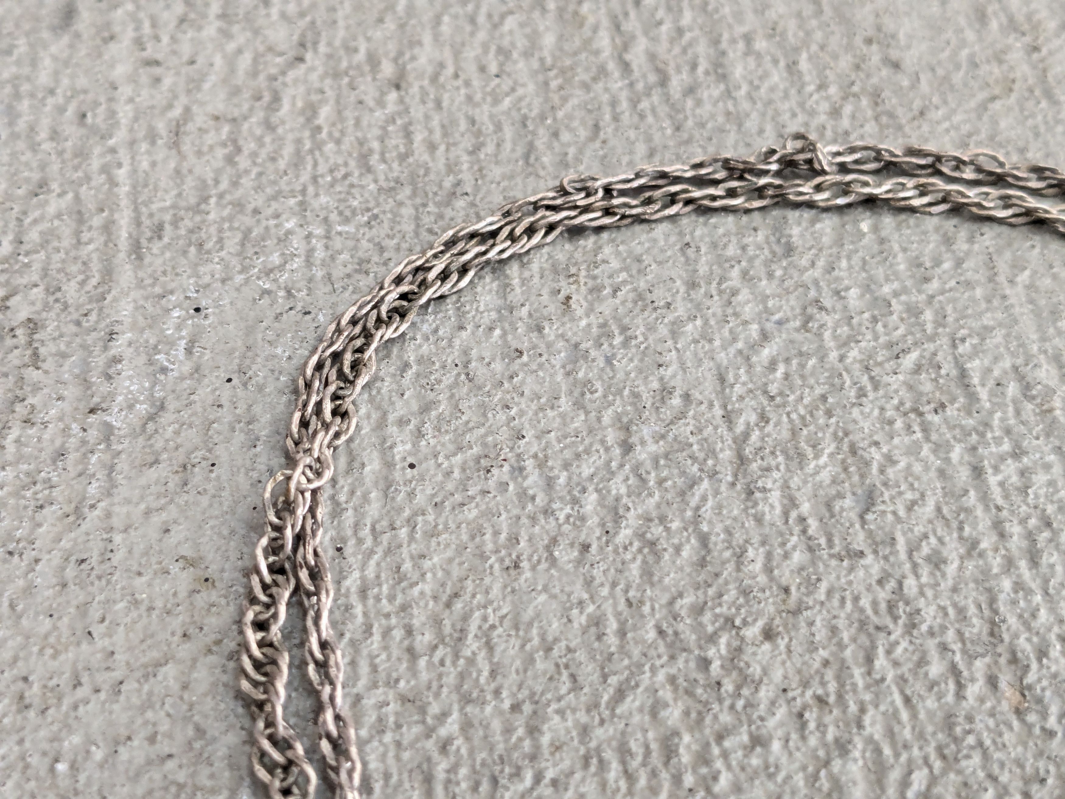 Jewelry Vintage Sterling Silver Necklace Rope Twist 25" Size ONE SIZE - 9 Thumbnail