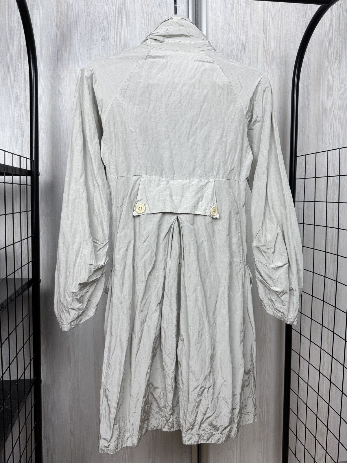 Transit Transit Par Such TR-900 Beige Metal Designer Full Zip Coat Size XS / US 0-2 / IT 36-38 - 3 Thumbnail