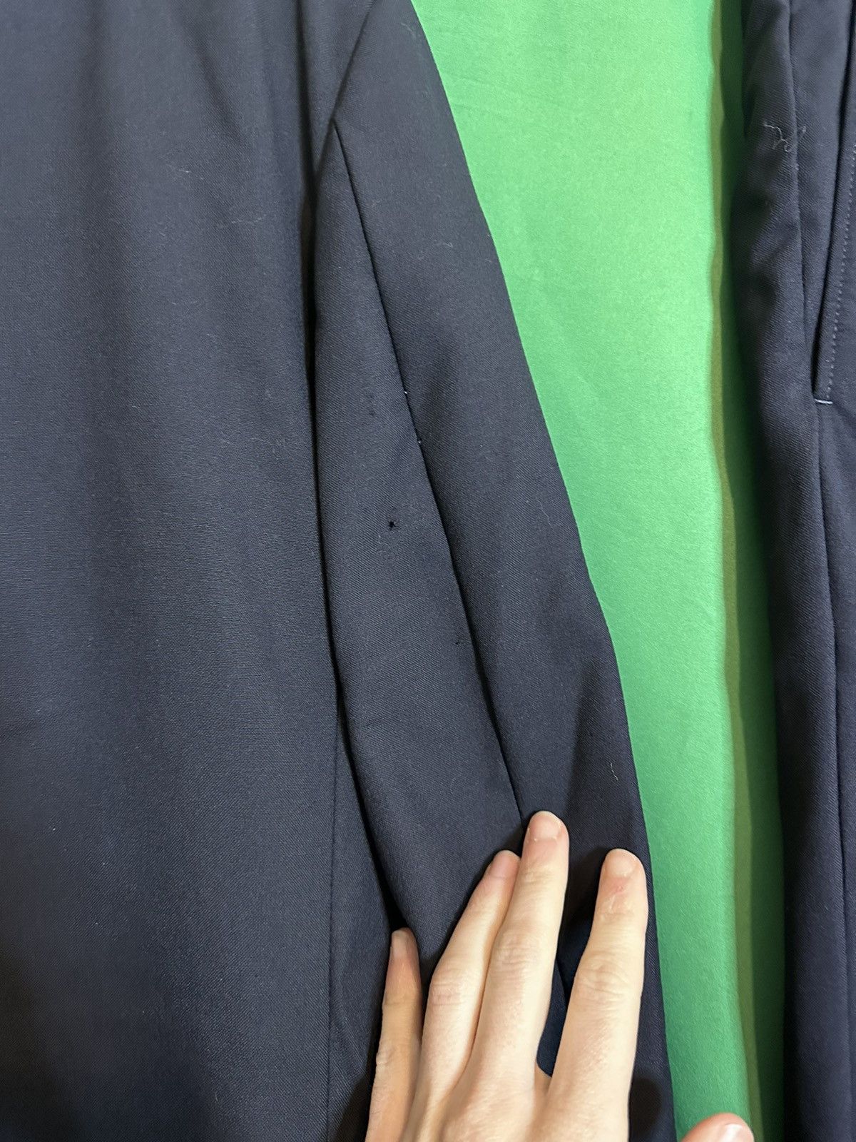 Designer ROTHMAN’S New York $1400 navy blue wool 2pc suit Size 44R - 6 Thumbnail