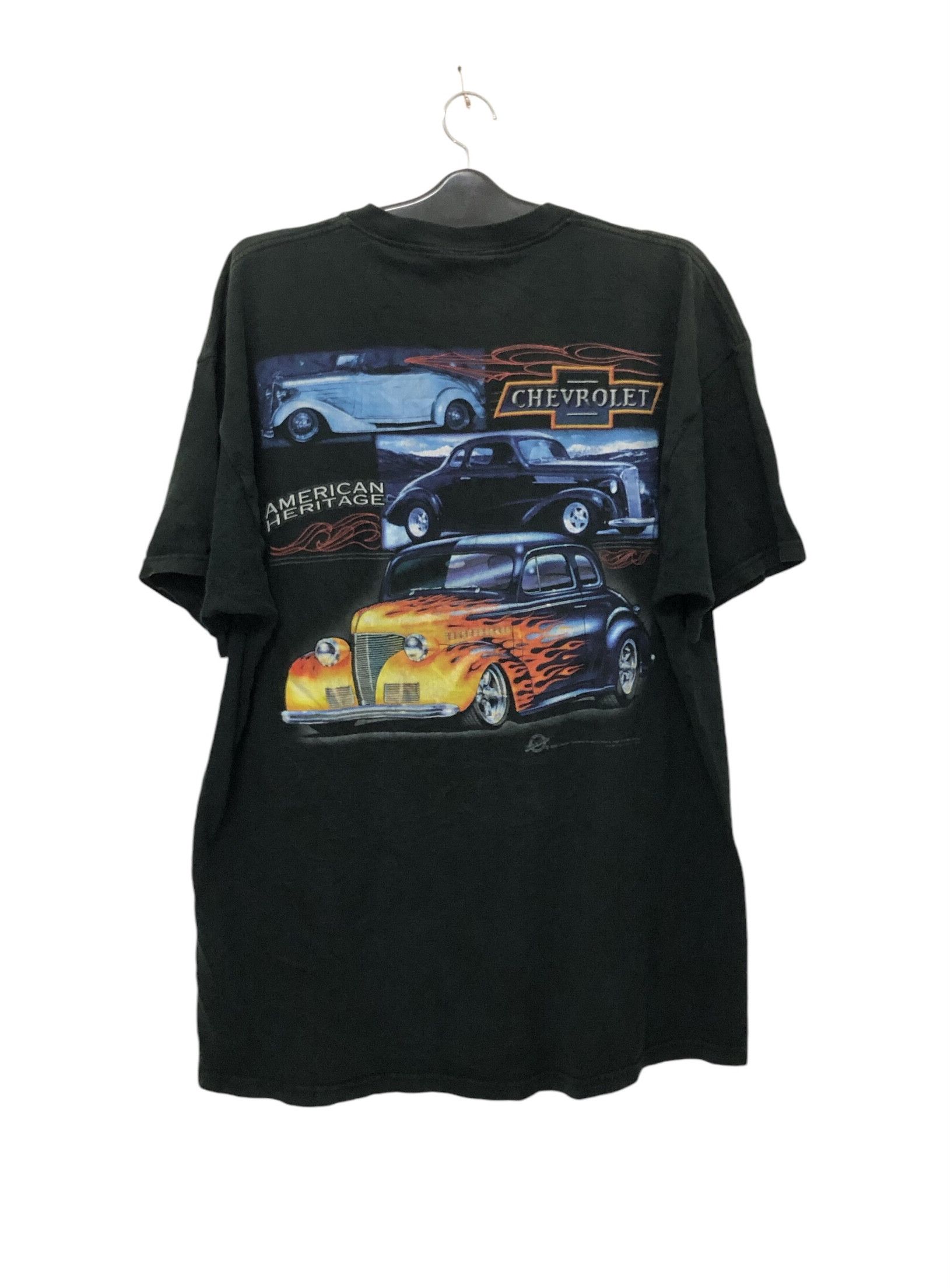 Fruit Of The Loom × Vintage Vintage American Heritage Chevrolet Tshirt Size US XXL / EU 58 / 5 - 1 Thumbnail