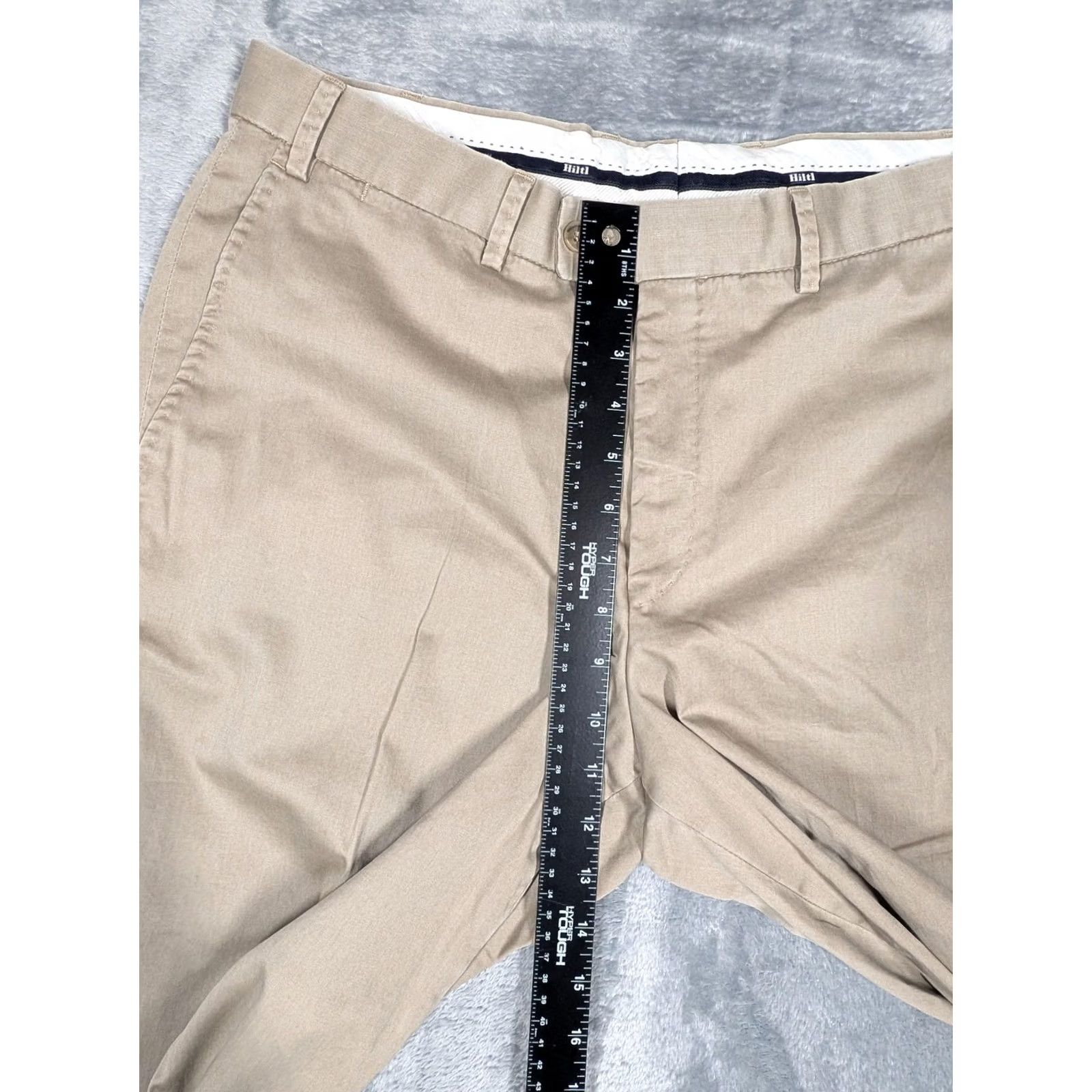 Vintage Hiltl Pants Mens 34x38 Chino Dayne-So Flat Front Beige Khaki Pockets Straight Leg 34 Waist 34 Inseam Regular Size Mens Size US 34 / EU 50 - 3 Thumbnail