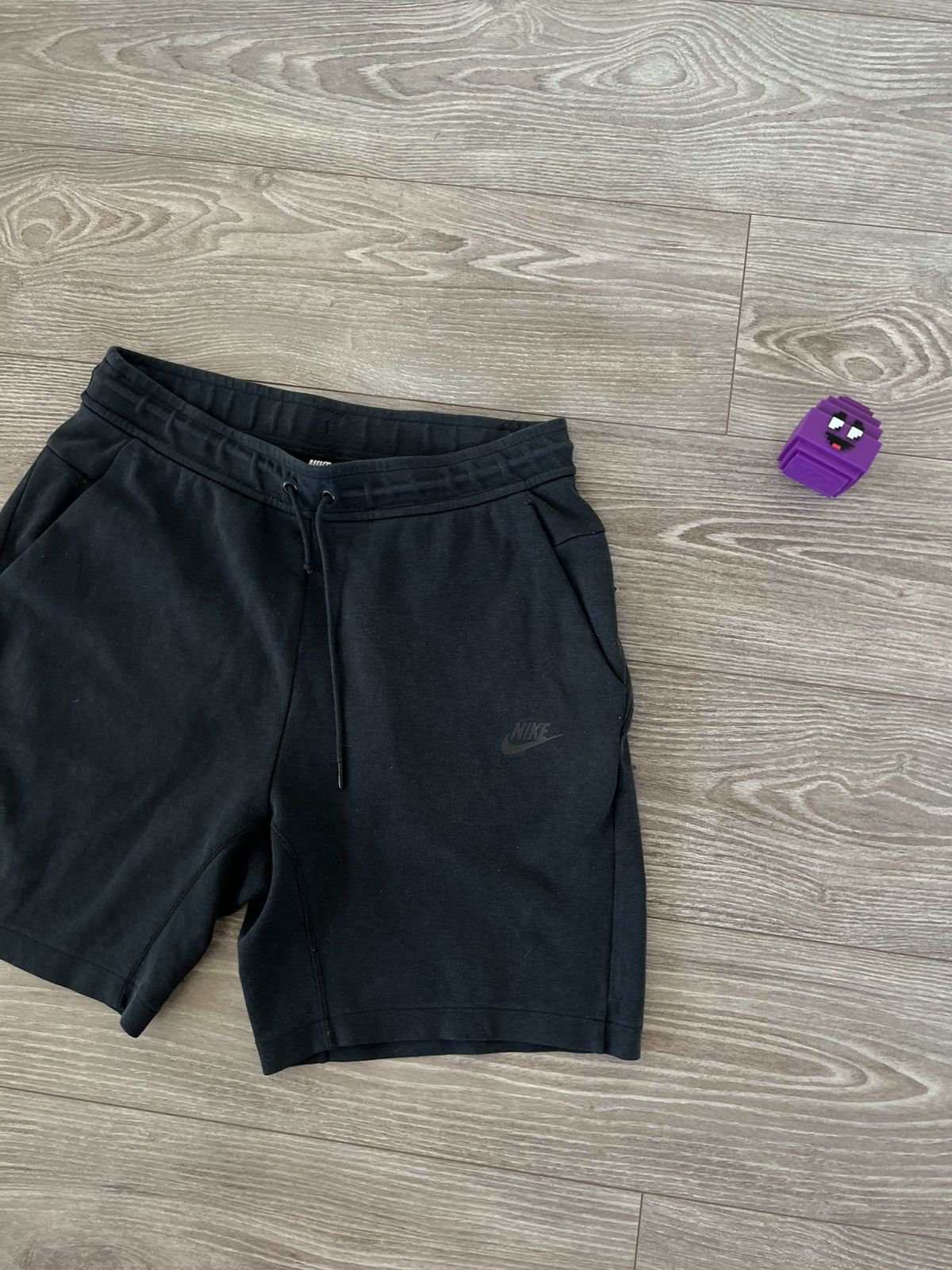 Nike Nike Tech Fleece Hype Drill Y2k Triple Black Swoosh Shorts Size US 32 / EU 48 - 4 Thumbnail