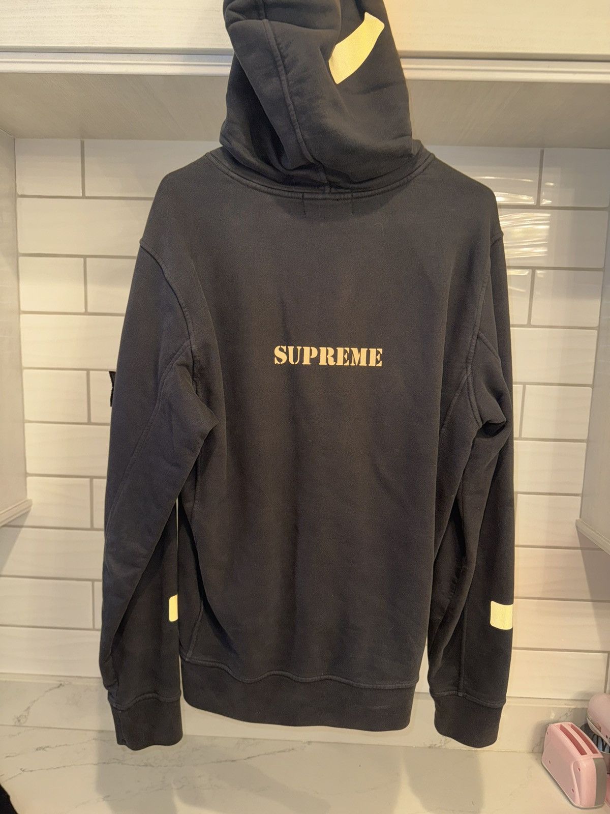 Stone Island × Supreme Supreme Stone Island Hooded Sweatshirt (SS19) Size L Size US L / EU 52-54 / 3 - 6 Thumbnail