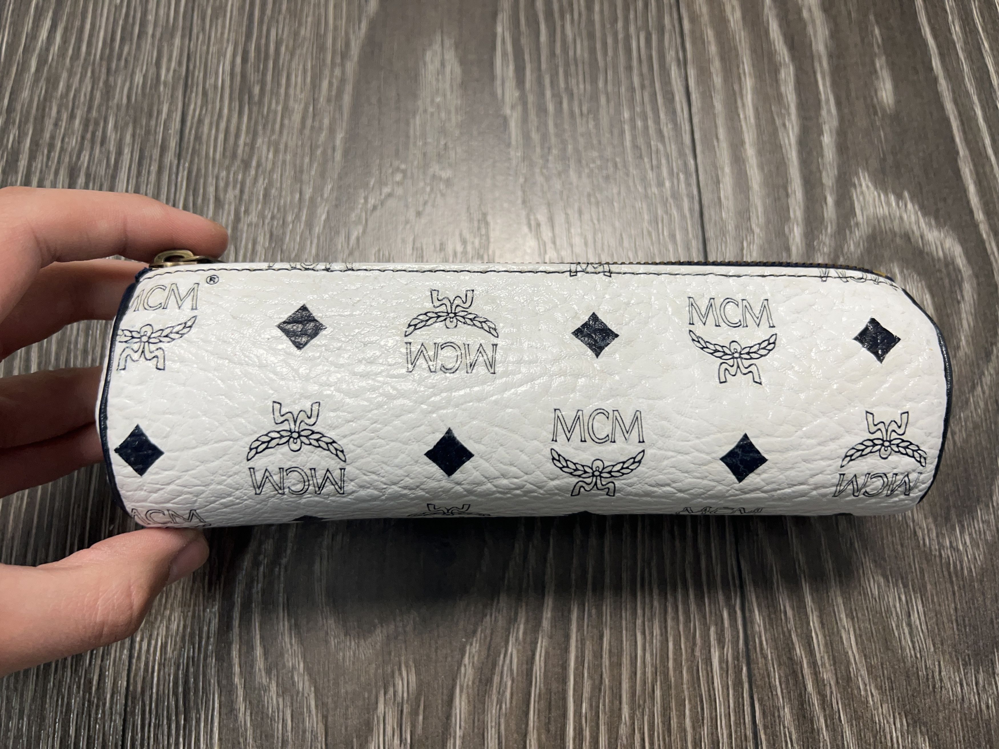 MCM Munchen Vicetos Pencil Pen Case ZIp Cover Cylinder Pouch Bag Size ONE SIZE - 7 Thumbnail