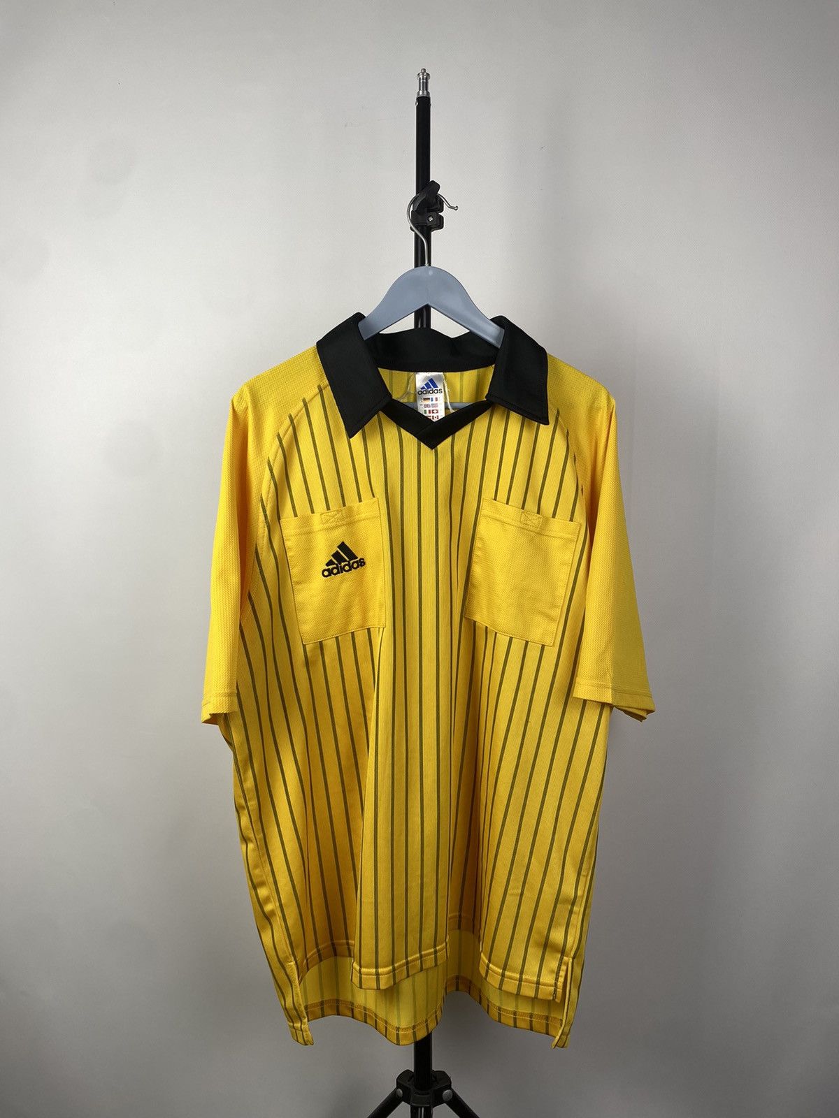 Adidas × Vintage Vintage Adidas Soccer Referee Polo Shirt Jersey Size US L / EU 52-54 / 3 - 1 Thumbnail