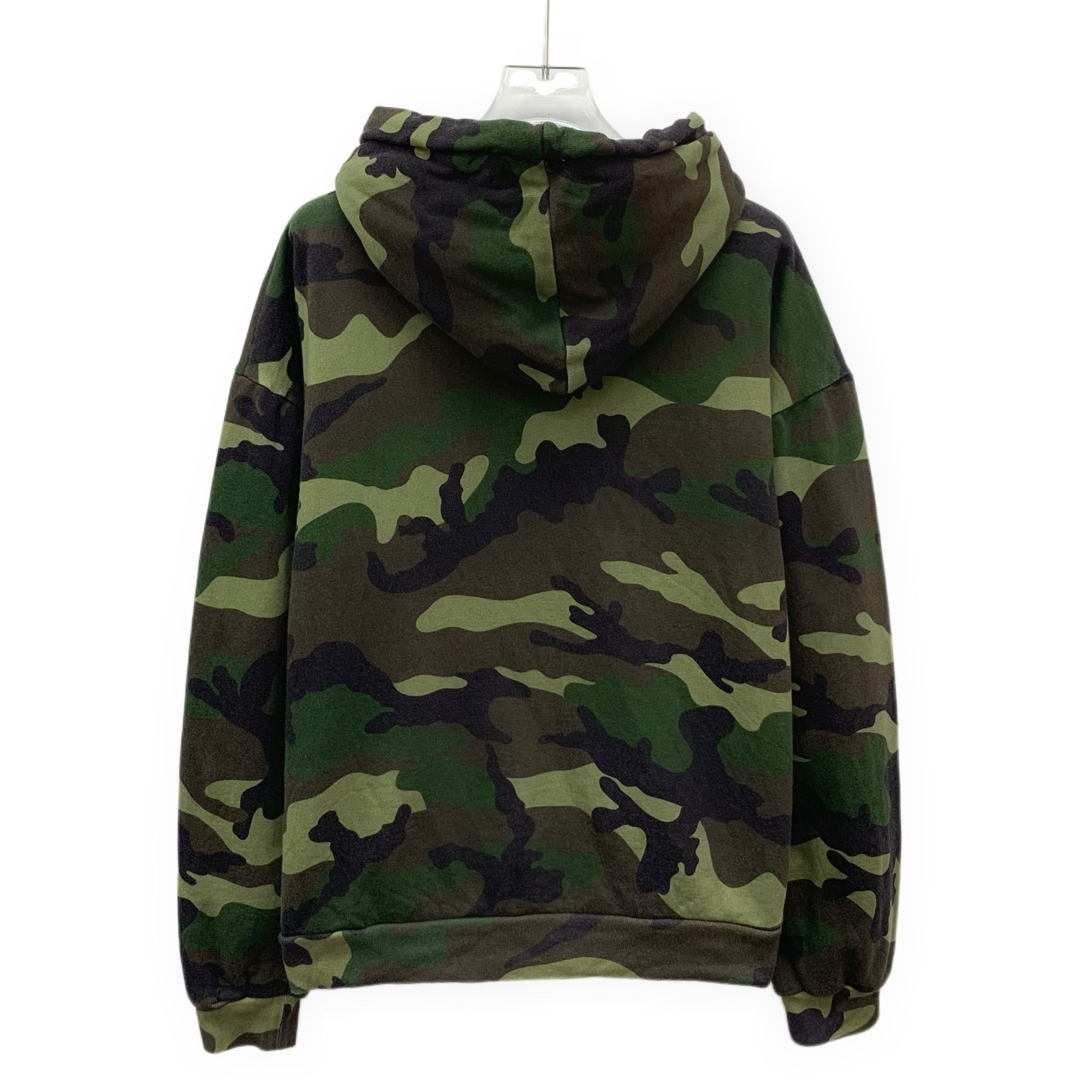 Celine Celine Camouflage Logo Hoodie Dark Green (S) Size US S / EU 44-46 / 1 - 2 Thumbnail