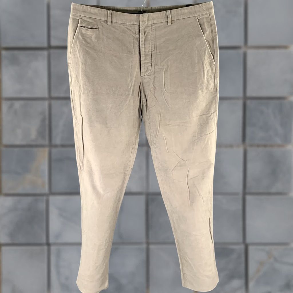Maison Margiela MAISON MARGIELA Casual Pants Grey Cotton Straight Size 34 Size US 34 / EU 50 - 1 Thumbnail