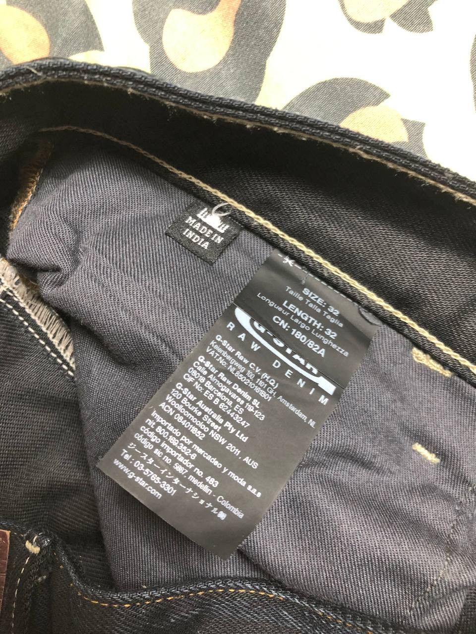 G-Star × Vintage Vintage G-Star Raw Denim Pants Avant Garde Size US 32 / EU 48 - 2 Thumbnail