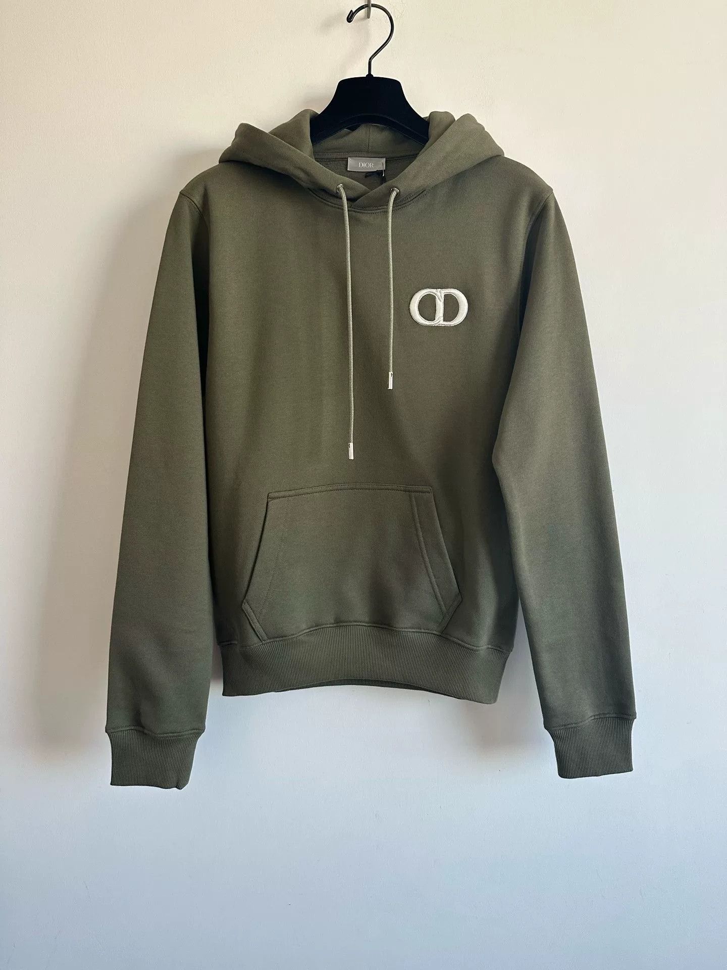 Dior Dior Military Green CD Embroidered Hoodie Size XXS / US 00 / IT 34 - 1 Thumbnail