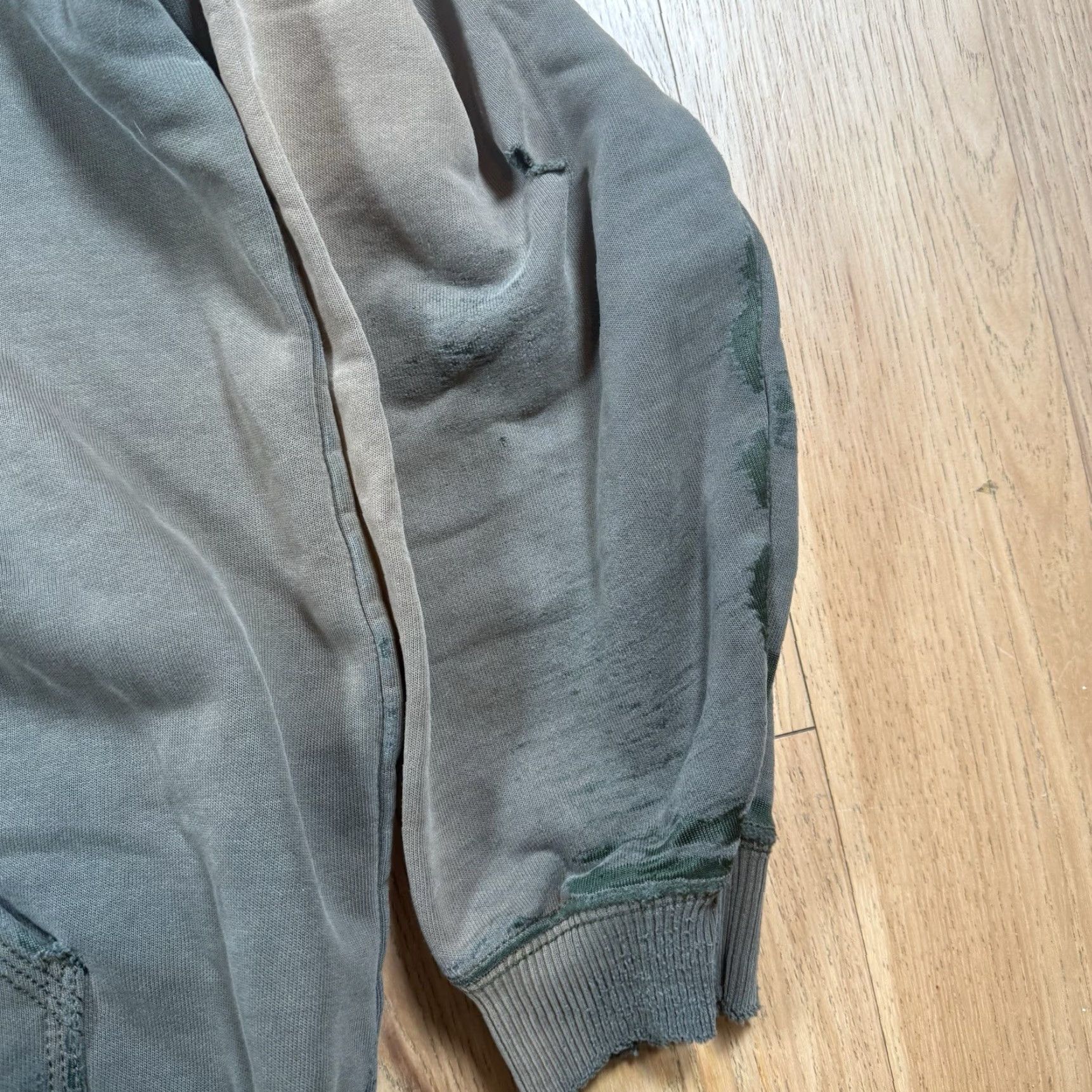 Carhartt VINTAGE Carhartt Hoodie Mens 3XL Tall Pullover Big & Tall 90s Sun Faded Green Blue Distressed Y2K Size US XXL / EU 58 / 5 - 6 Thumbnail