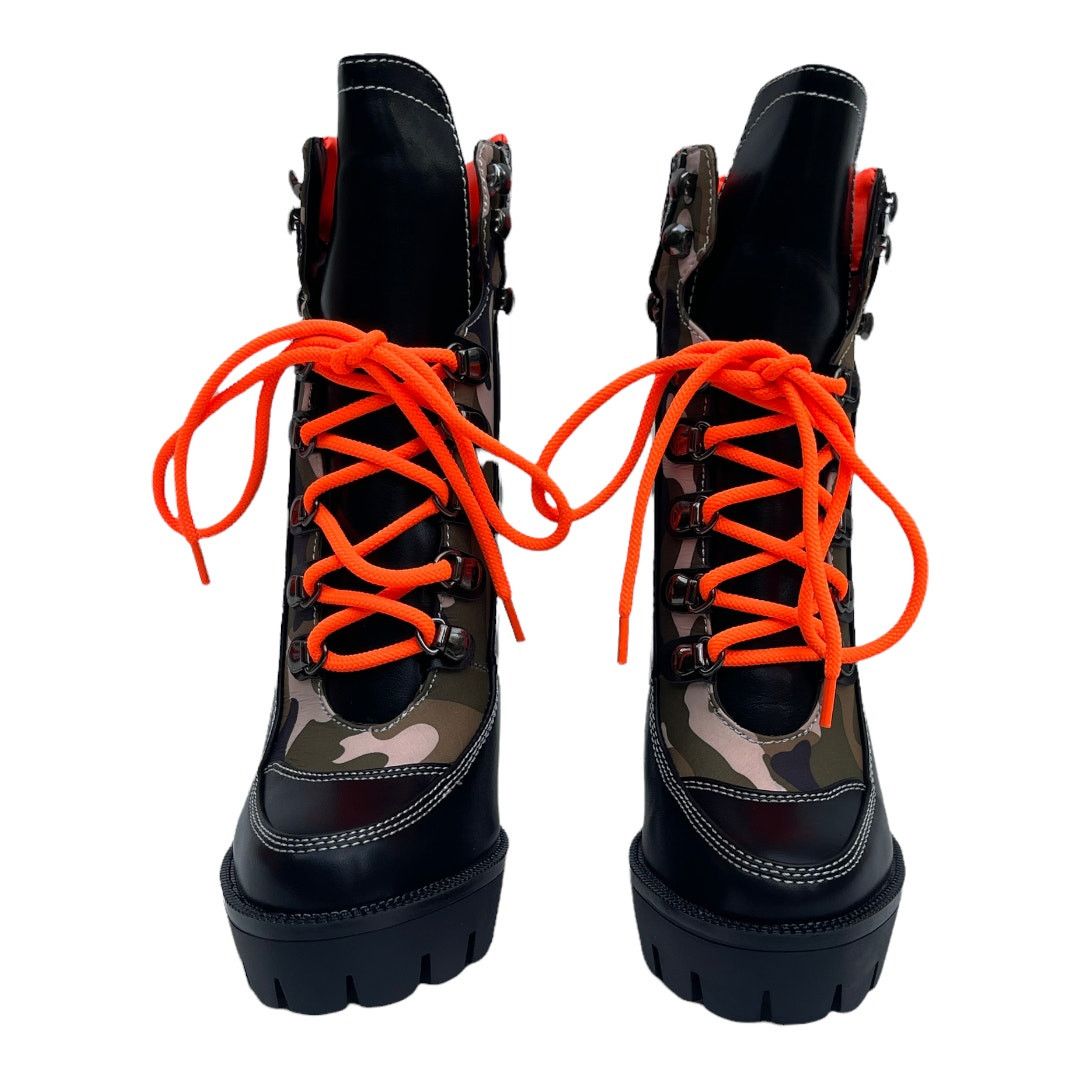 Azalea Azalea Wang Camouflage Lace Up Block Heeled Platform Boots 8 Size US 8 / IT 38 - 2 Thumbnail