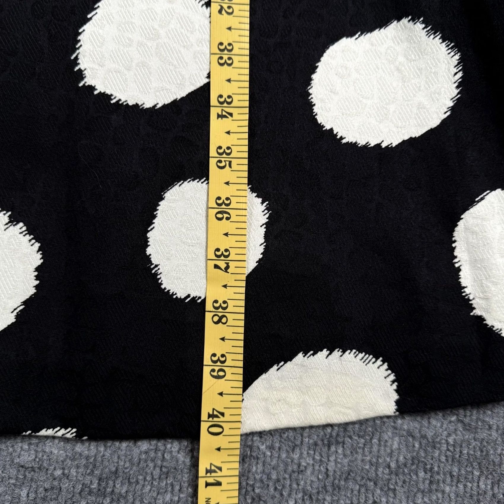 Talbots Talbots Dress Womens 12 Black White Polka Dot Sleeveless A-Line Textured Party Size XL / US 12-14 / IT 48-50 - 8 Thumbnail
