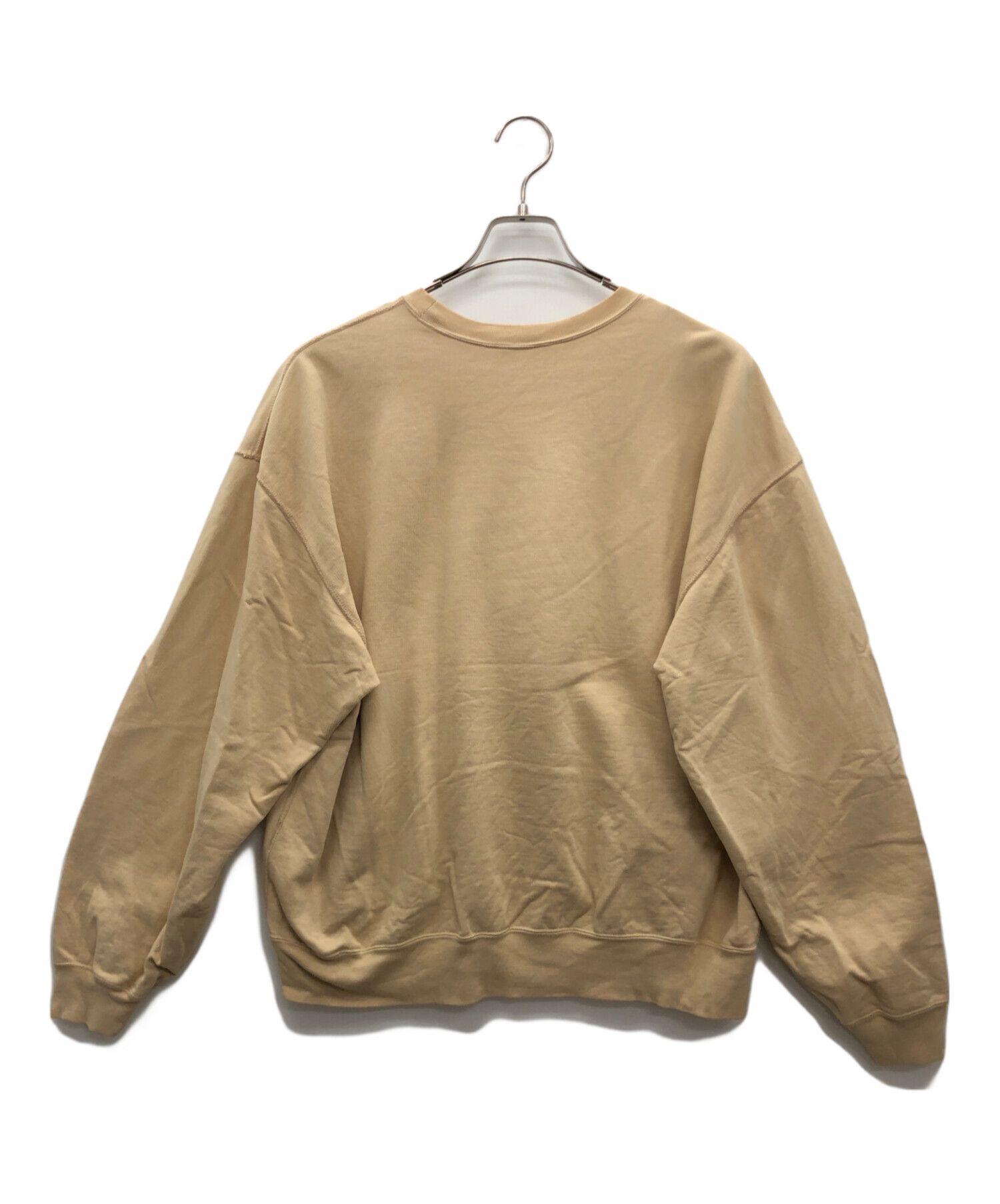 Auralee AURALEE Plain Pullover Sweatshirt Beige 4 Size US XL / EU 56 / 4 - 2 Thumbnail