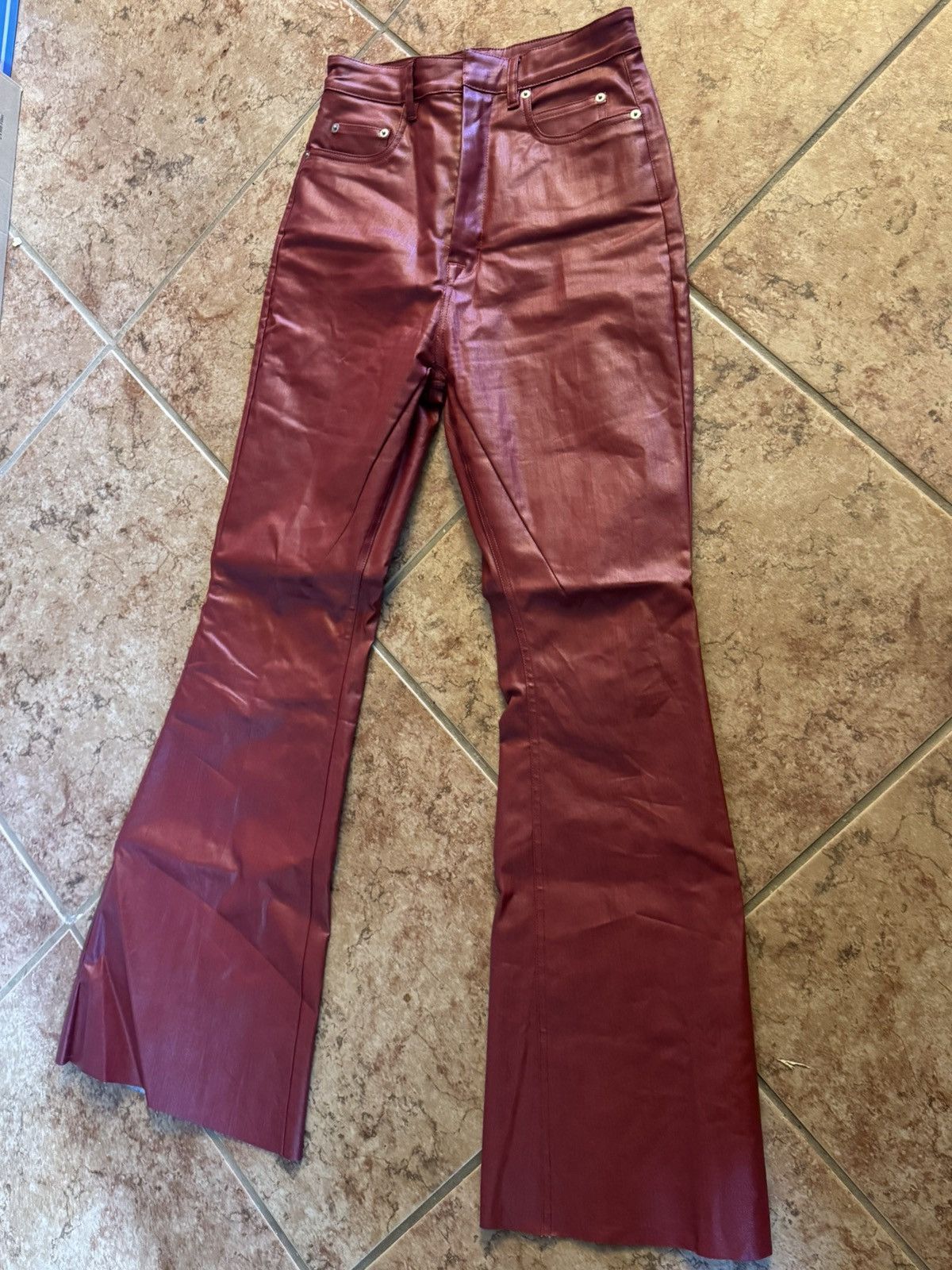 Rick Owen Mainline wax bolan pants