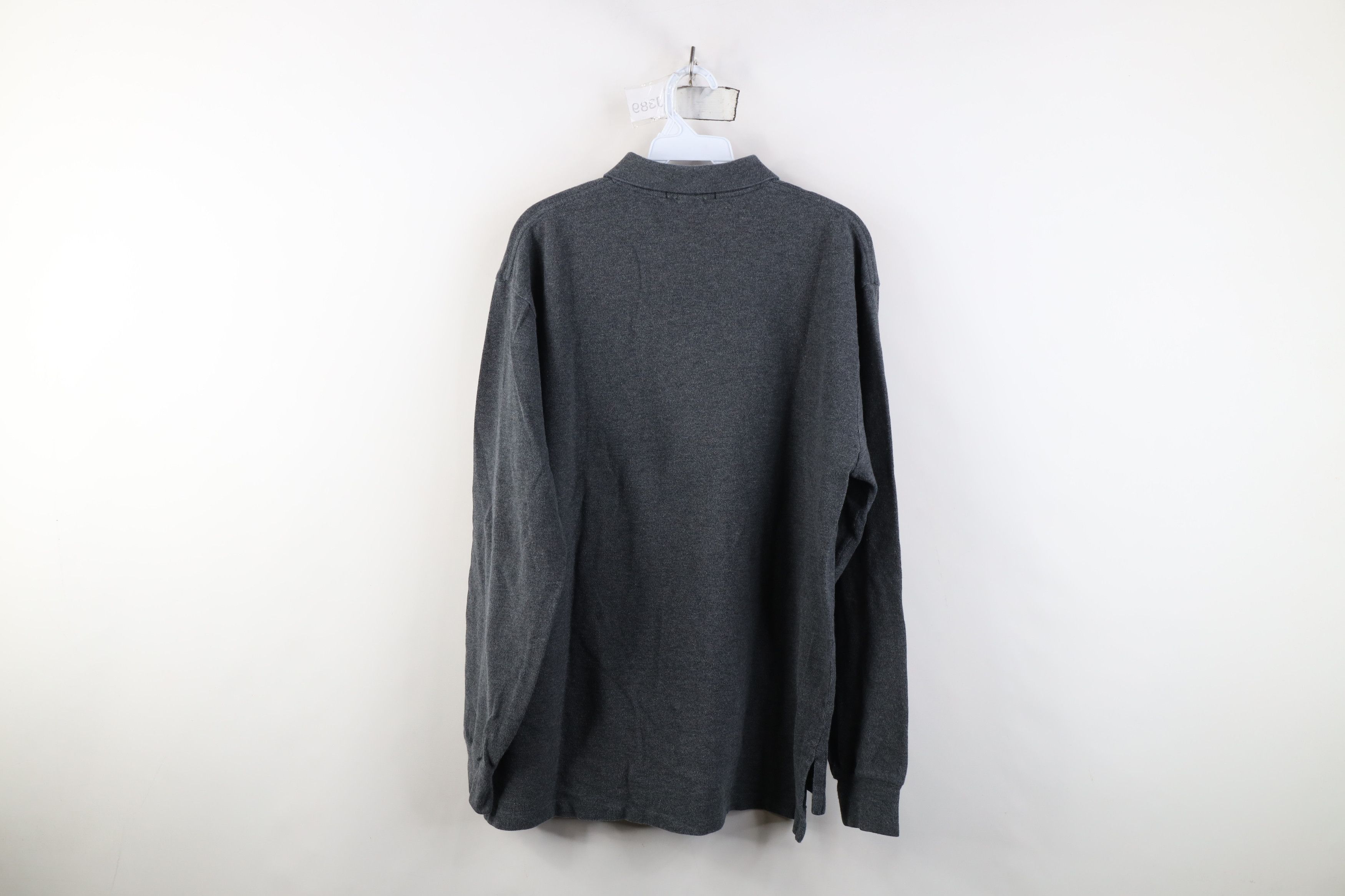 Polo Ralph Lauren Vintage 90s Ralph Lauren Long Sleeve Rugby Polo Shirt Gray Size US L / EU 52-54 / 3 - 9 Thumbnail