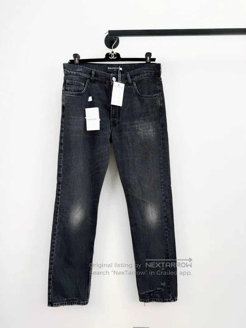 Balenciaga Balenciaga Black and Gray Straight Leg Jeans Size US 30 / EU 46 - 1 Thumbnail