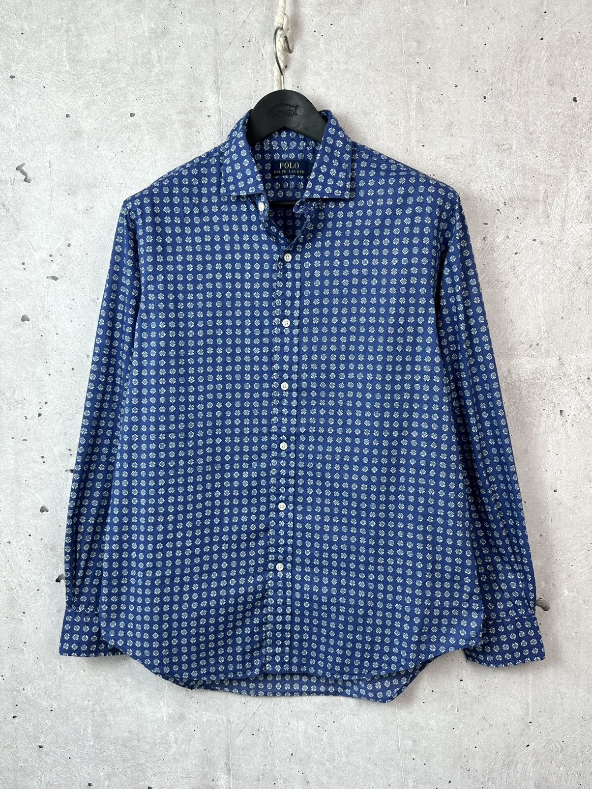 Polo Ralph Lauren Ralph Lauren Blue Cotton Long Sleeve Men’s Patterned Shirt Size US L / EU 52-54 / 3 - 1 Thumbnail