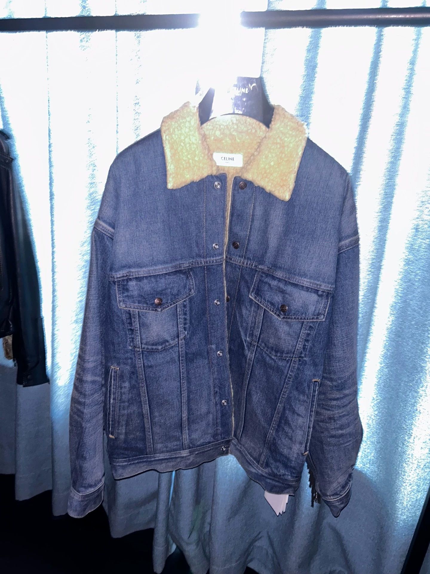 Celine Celine 22FW Oversize Black Crystal Tassel Denim Jkt XS Size US XS / EU 42 / 0 - 2 Thumbnail