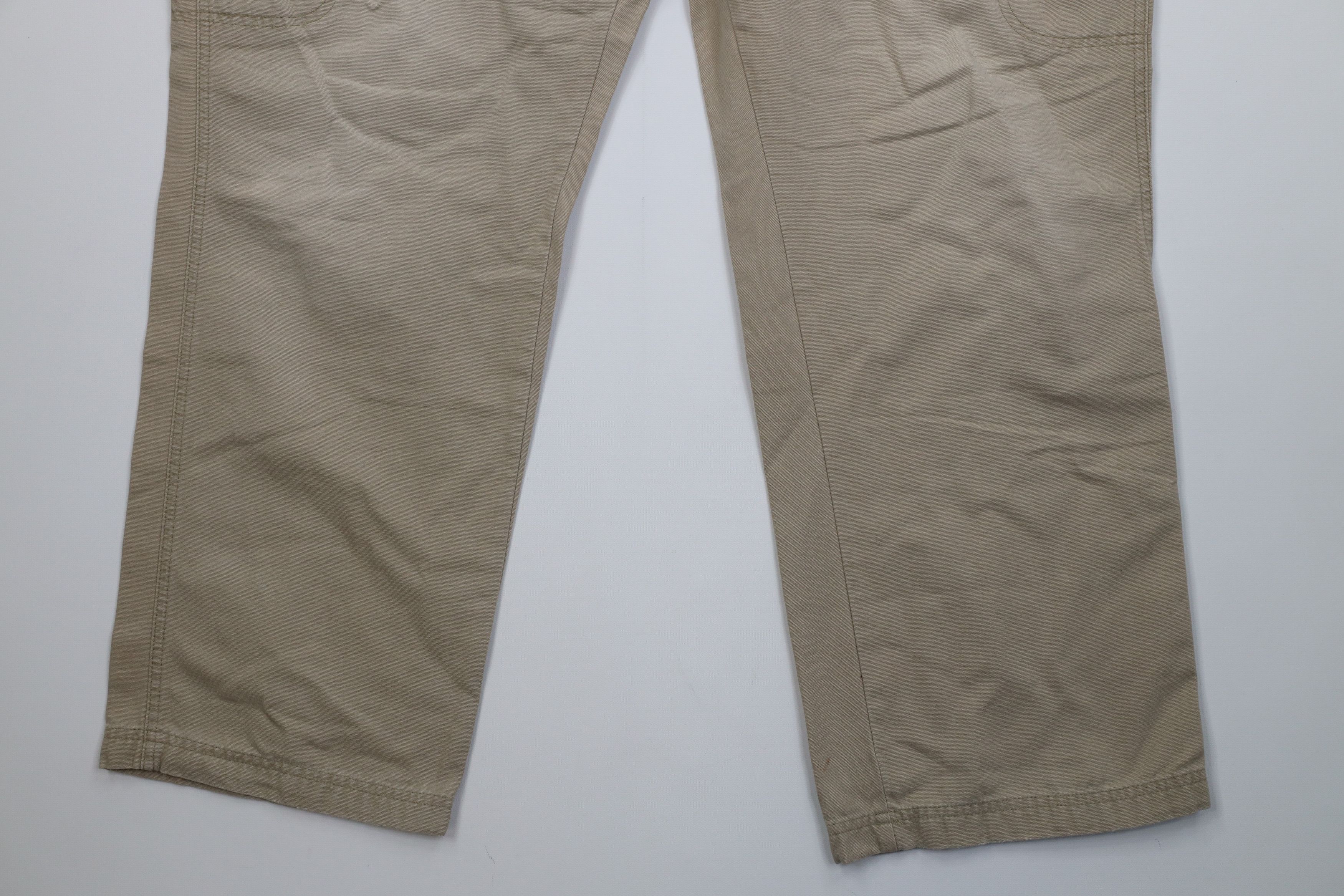 Woolrich Woolen Mills Vintage 90s Woolrich Baggy Wide Leg Cargo Pants Beige Size US 40 / EU 56 - 4 Thumbnail