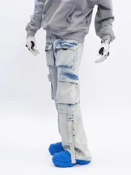 VIBE Street heavy wash multi-pocket micro-flared jeans Size US 30 / EU 46 - 8 Thumbnail