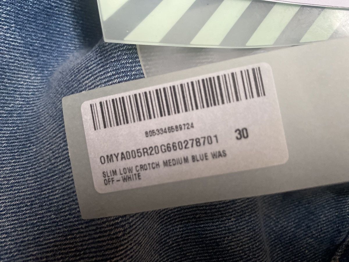 Off-White Off White Slim Low Crotch Jeans Size 30 BNWT Size US 30 / EU 46 - 13 Thumbnail