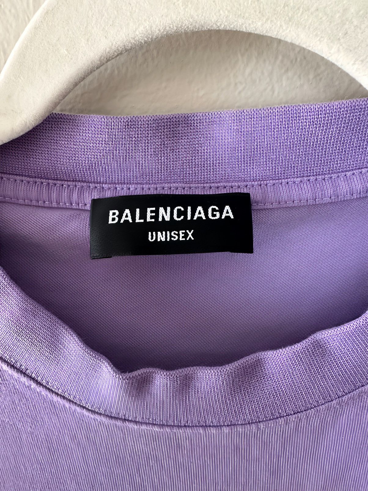 Balenciaga Balenciaga Unisex Logo T-Shirt Purple Size M Size US M / EU 48-50 / 2 - 4 Thumbnail