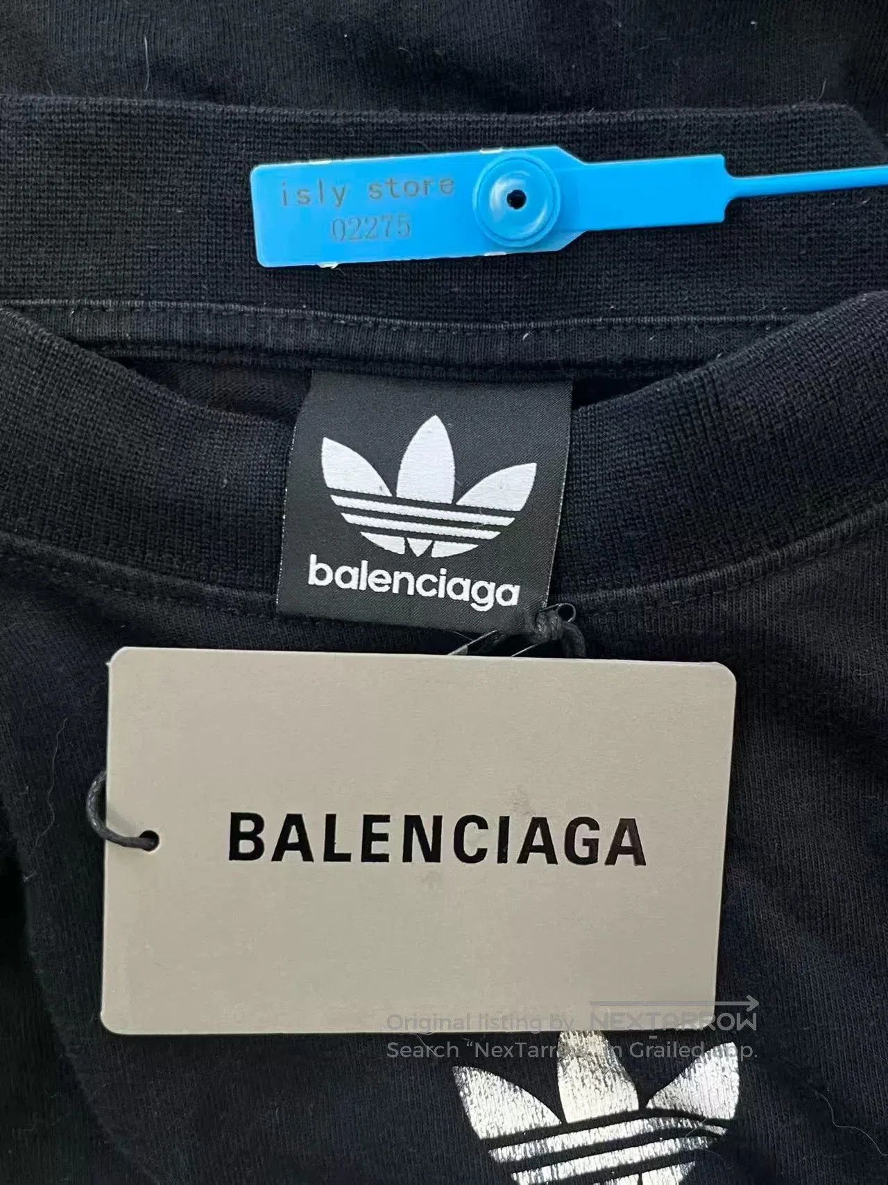 Balenciaga Balenciaga x adidas Logo Print Crewneck T-Shirt. Size US XL / EU 56 / 4 - 5 Thumbnail