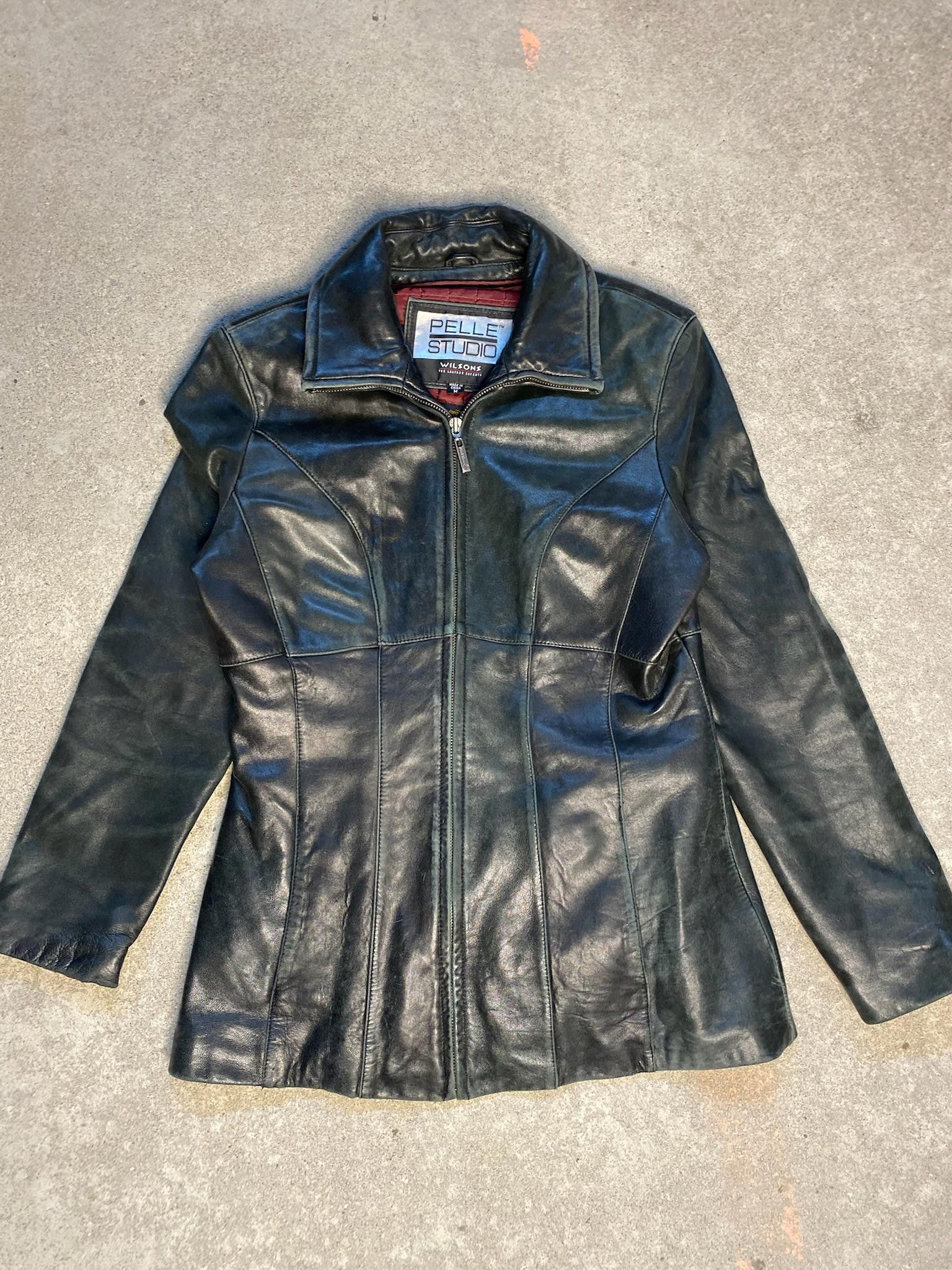 Wilson Pelle Studio Wilson's Leather Jacket Size Medium w lining Size M / US 6-8 / IT 42-44 - 1 Thumbnail