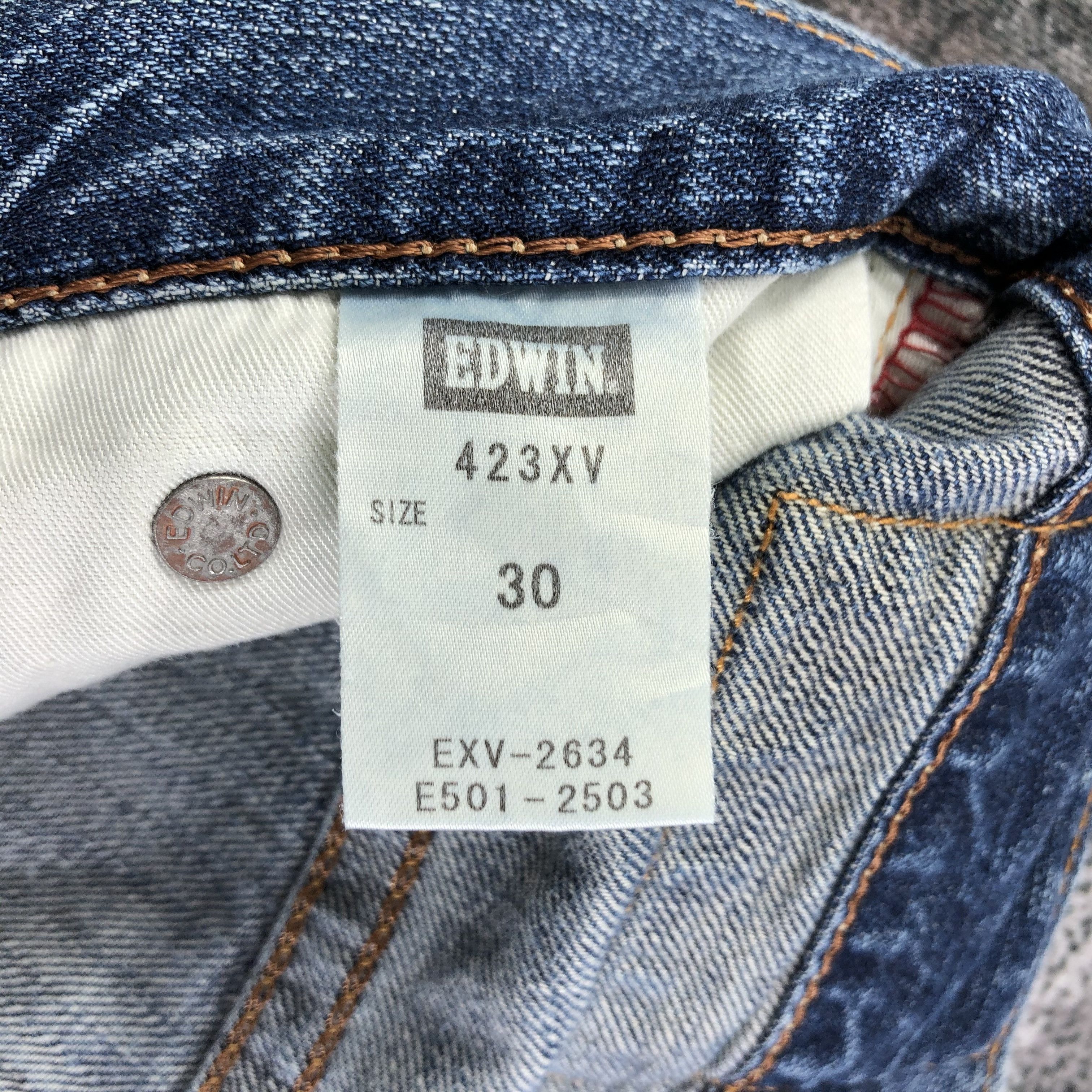 Edwin Edwin XV Jeans Faded Blue Denim KJ1848 Size US 30 / EU 46 - 10 Thumbnail