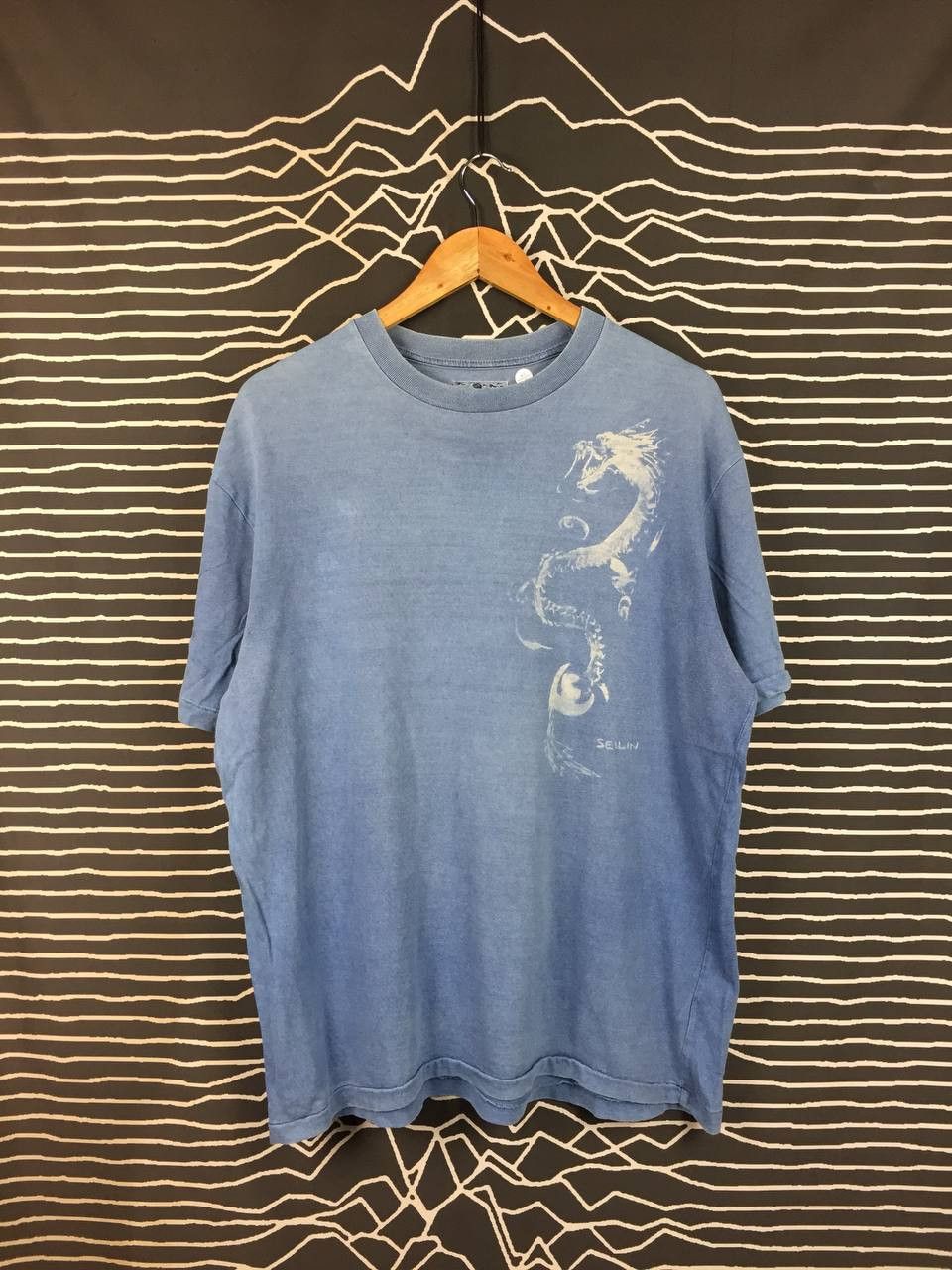 Japanese Brand Vtg Okura Japan Dragon Tee Seilin & Co Indigo Wash Size XL Size US XL / EU 56 / 4 - 2 Thumbnail