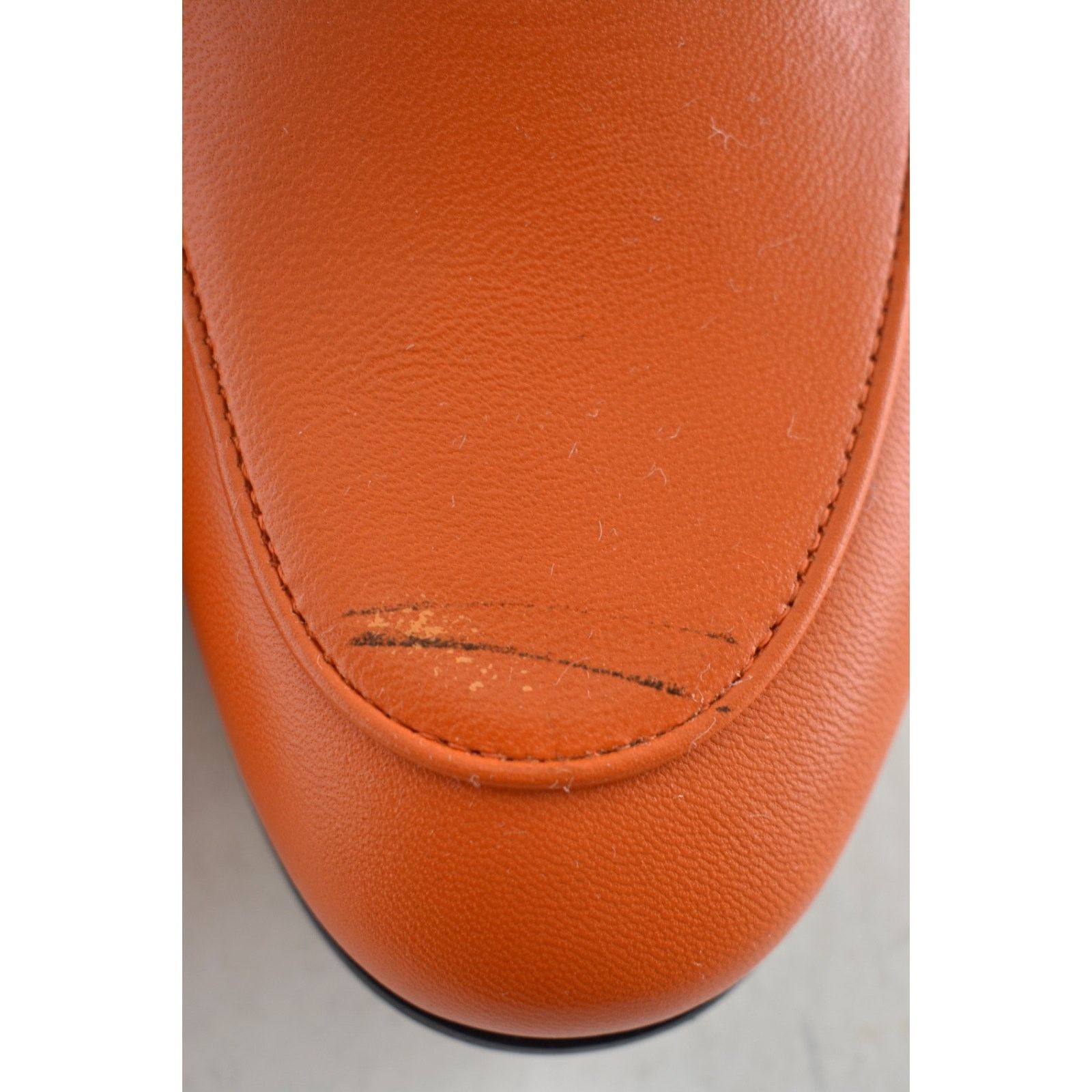 Gucci Gucci Brixton Collapsible Deep Orange Leather Horsebit Size US 6 / IT 36 - 12 Thumbnail