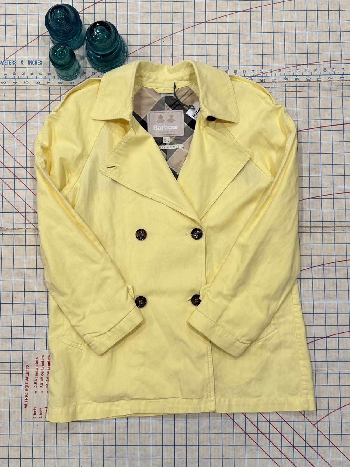 Barbour NWT Barbour Margaret Casual Lightweight Peacoat Yellow Size6 Size M / US 6-8 / IT 42-44 - 4 Thumbnail
